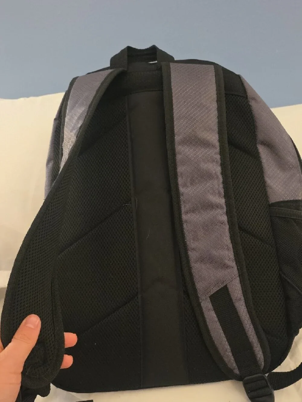 Puma Unisex Gray and Black Sport Backpack with Padded Straps
